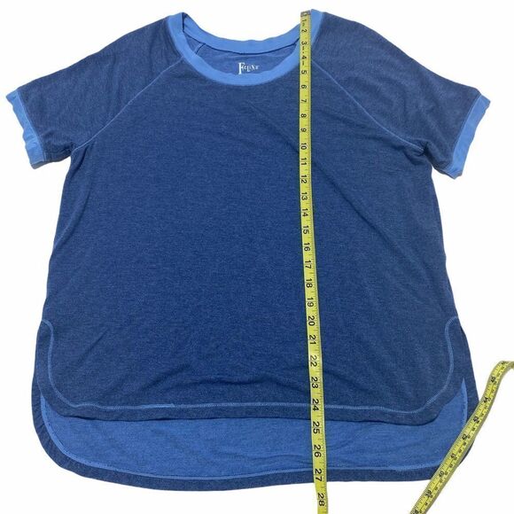 FELINA Jamie BlueTerry Scoop Neck Raglan T-shirt L - Picture 7 of 10
